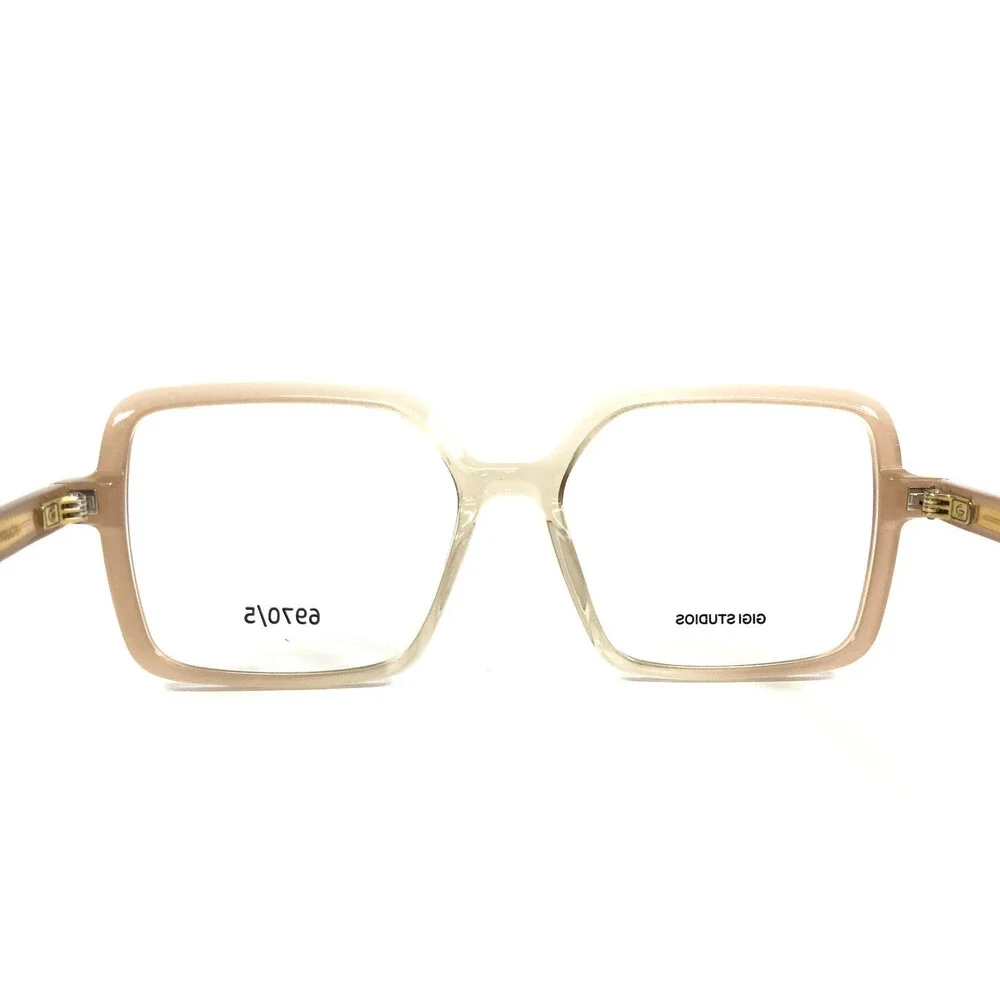 Gigi Studios Eyeglasses Frames ANGELICA 6970/S Nude Yellow Fade Square 52-15-140